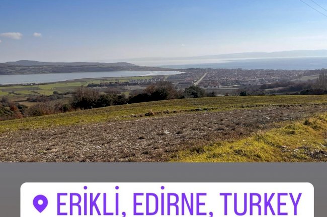 Erikli Edirne satılık arsa arazi